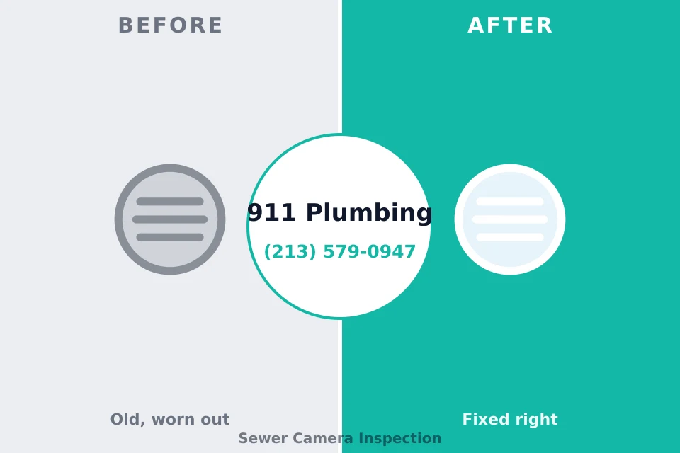 Before and after: plumbing company Salem, NJ